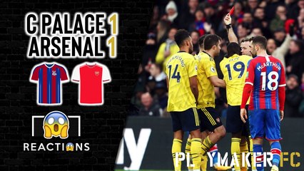 Reactions | Crystal Palace 1-1 Arsenal: Aubameyang goes from hero to zero