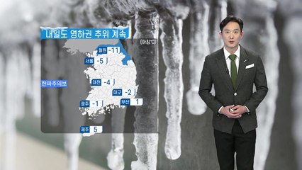 [날씨] 내일도 영하권 추위 계속...새벽~오후 곳곳 눈비 / YTN
