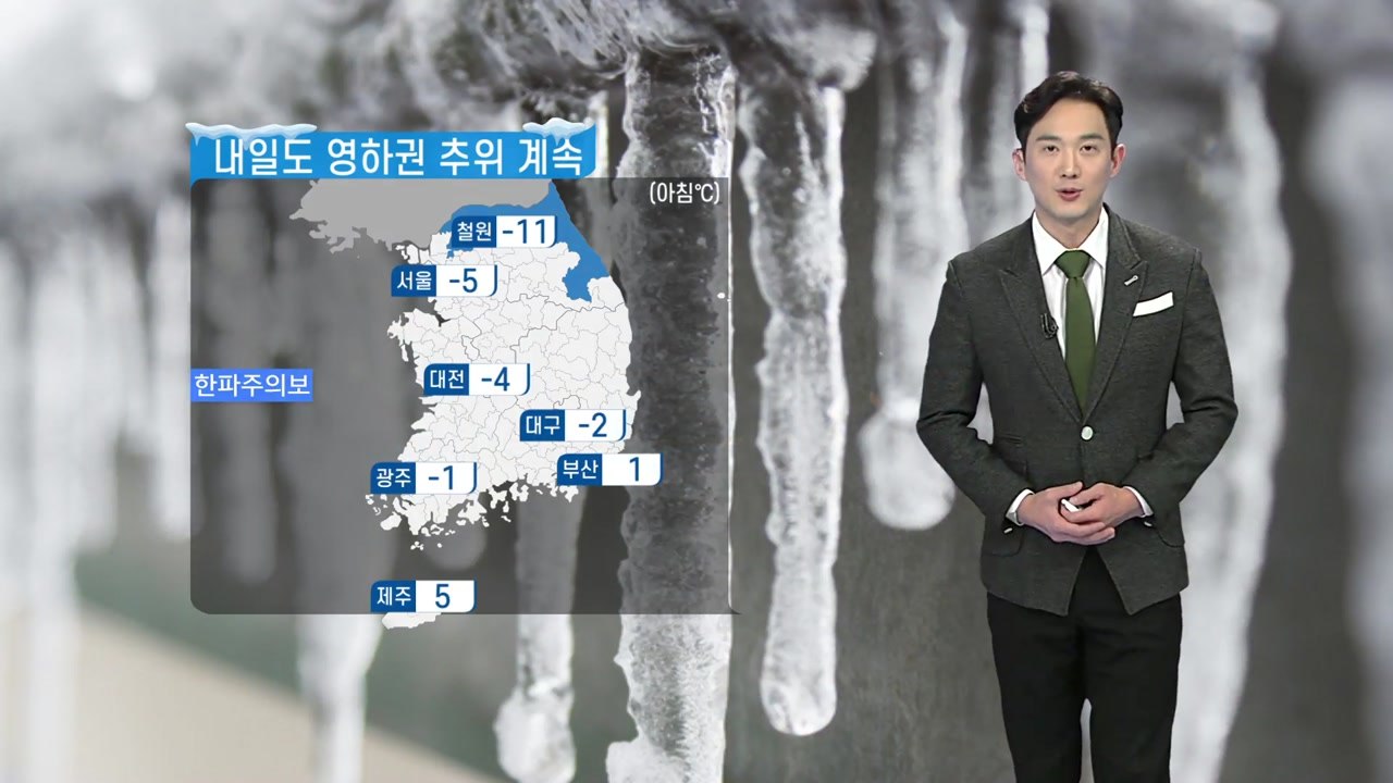 [날씨] 내일도 영하권 추위 계속...새벽~오후 곳곳 눈비 / YTN