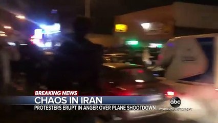 Protests break out in Iran after plane shot down