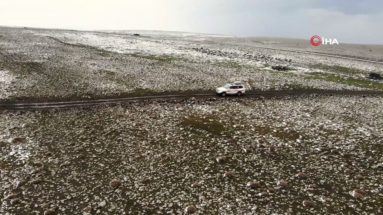 Siverek'te sağlık ekiplerinin zorlu kış mesaisi