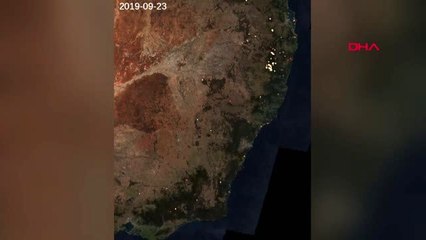 Avustralya'daki yangının uzaydan görüntüleri yayınlandı