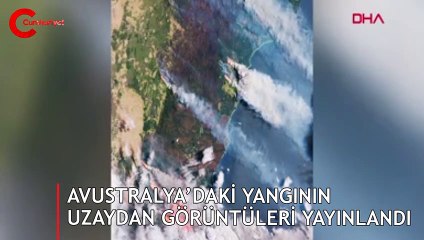  Avustralya’daki yangının uzaydan görüntüleri yayınlandı