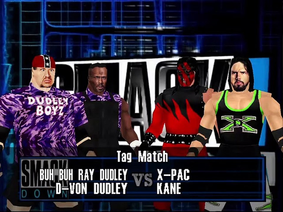 Warzone- WWF Attitude Mod Matches The Dudley Boyz vs Kane & X-Pac