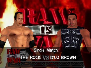 Warzone- WWF Attitude Mod Matches The Rock vs D Lo Brown