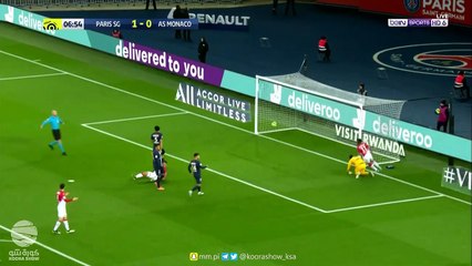ملخص واهداف مباراة باريس سان جيرمان وموناكو 3-3 في الدوري الفرنسي