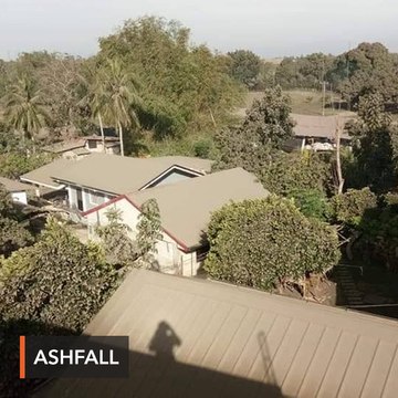 Houses, trees in Calabarzon, Metro Manila covered in ash day after Taal Volcano eruption
