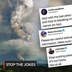 Скачать видео: 'Stop the jokes': Celebrities call for sensitivity as Taal Volcano threat looms