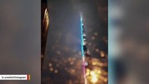Woman Captures Lightning Strike On World's Tallest Building