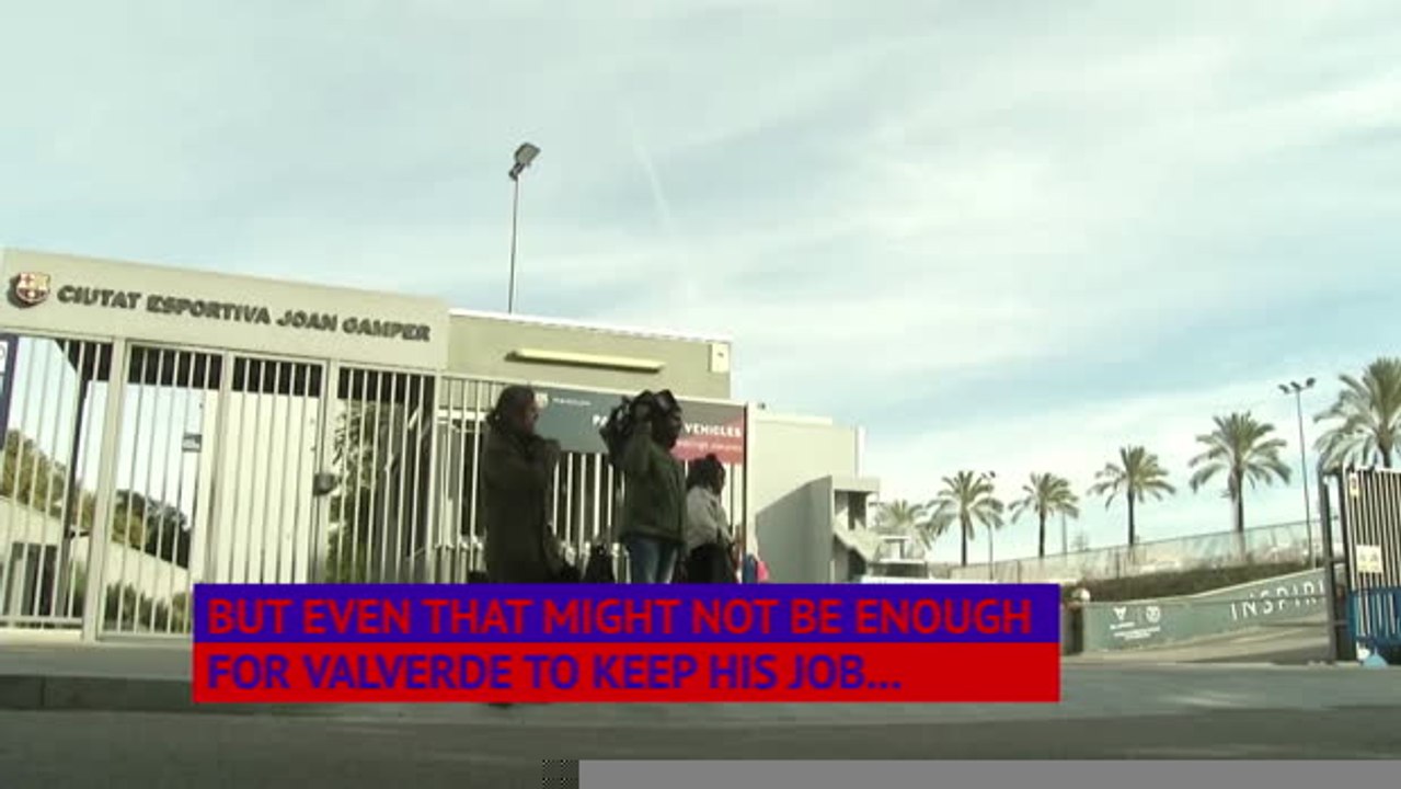 Could this be Valverde's last Barca training session?