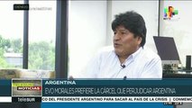 Evo Morales prefiere la cárcel antes que perjudicar a Argentina