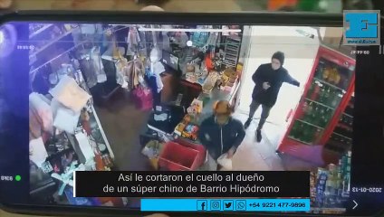 Así le cortaron el cuello al dueño de un supermercado chino de Barrio Hipódromo