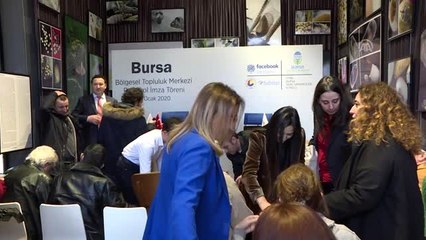 Facebook İstasyon Bursa Bölgesel Topluluk Merkezinin protokolü imzalandı - BURSA
