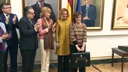 Descargar video: Los ministros fijan sus objetivos al recibir las carteras ministeriales