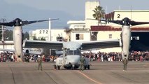 MV-22B  オスプレイ　エンジンスタート ～ 離陸