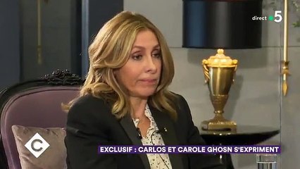 Regardez Carole et Carlos Ghosn qui parlent en exclusivité ce soir dans "C à vous" sur France 5 : "C’est humiliant ce qu’ils ont fait, et injuste !"