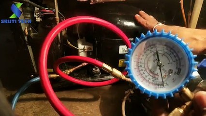 Fridge Gas Charge R 134a (Full Process)