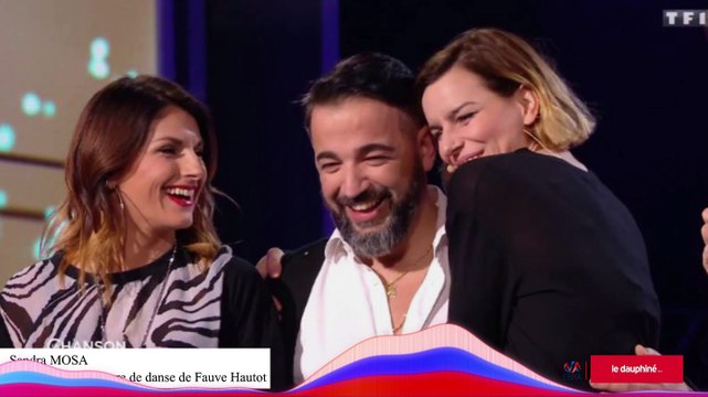 Sandra et Fred Mosa avec Fauve Hautot dans le divertissement de TF1 La chanson secrète