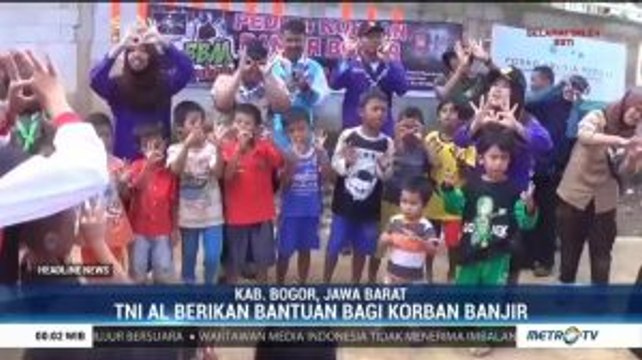 TNI AL Gelar Baksos Peduli Korban Banjir di Bogor