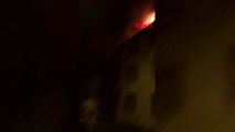 Pendik'te sobadan çıkan yangın panik yarattı