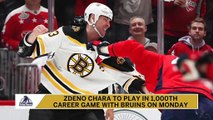 Bruins Morning Skate Report: Zdeno Chara To Play In Milestone Game