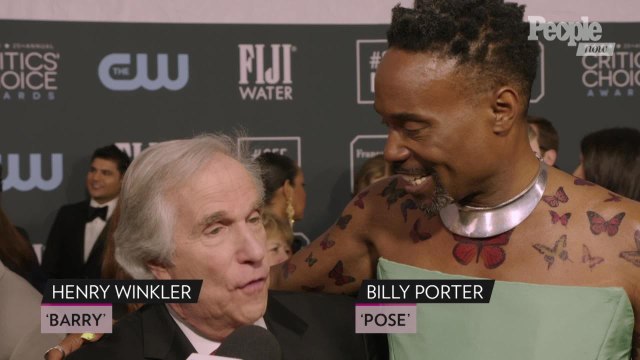 Watch New Friends Henry Winkler & Billy Porter's Amazing and Unexpected Awards Show Encounter