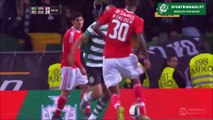 Várias agressões de jogadores do Benfica a jogadores do Sporting
