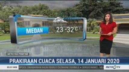 Prakiraan Cuaca, Selasa 14 Januari 2020