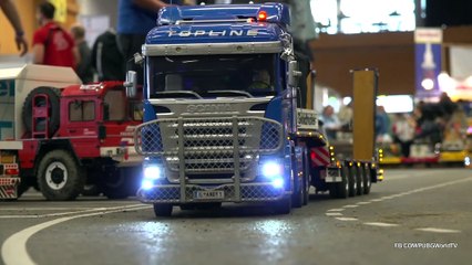 SPECIAL RC TRUCK & TRAILER! FELBERMEYER TRANSPORTING GIGANTIC CREATON ELEMENTS! RC TRUCK ACTION!