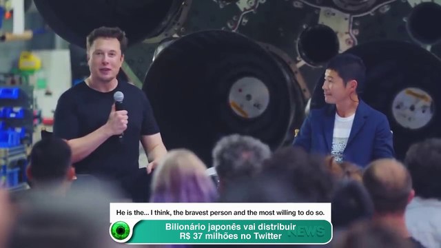 Bilionário japonês vai distribuir R$ 37 milhões no Twitter