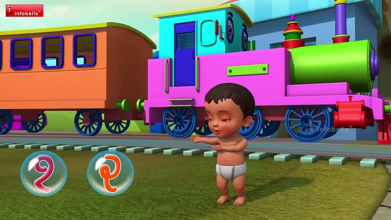 School Bus Song - स्कूल बस गीत - Hindi Rhymes for Children - Infobells