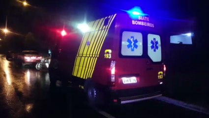 Motociclista sofre queda e é socorrido no Bairro Santa Cruz