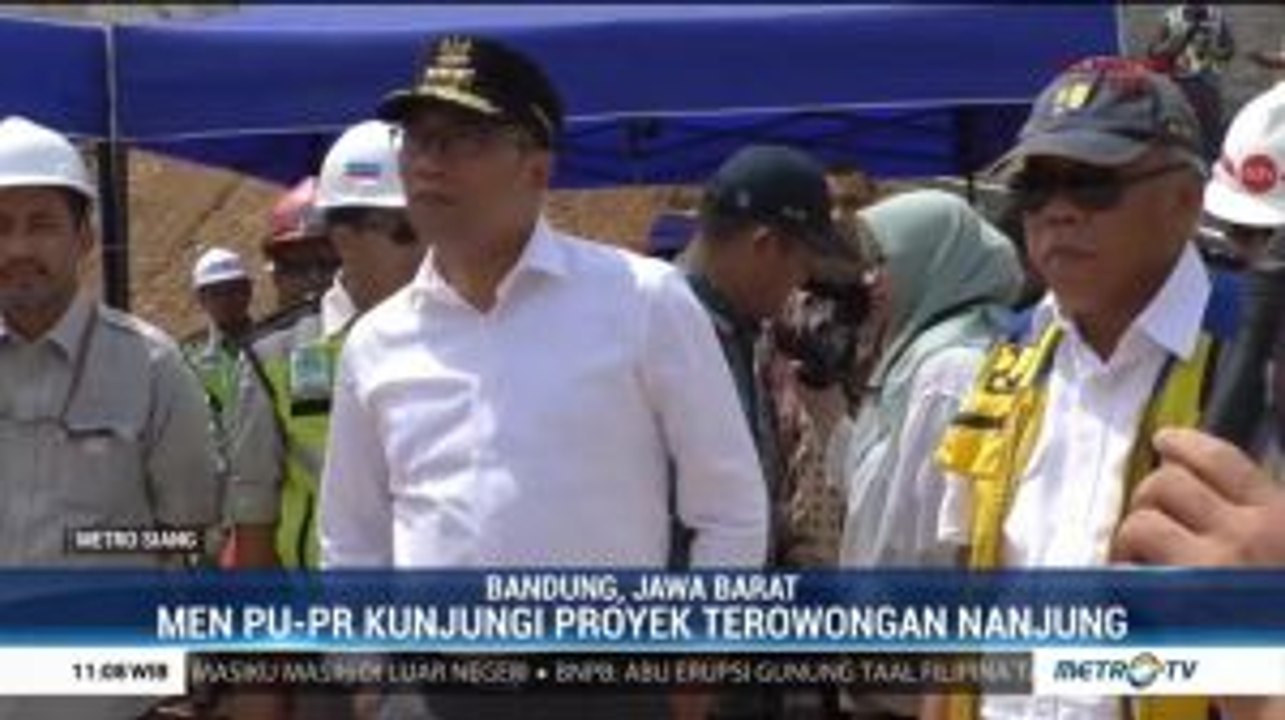 Menteri PUPR dan Ridwan Kamil Tinjau Proyek Terowongan Nanjung di Bandung