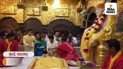 साईं दरबार में पहुंचे सचिन तेंदुलकर