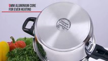 Vinod Cookware - Stainless Steel - Outer Lid Pressure Cooker