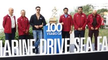 Tiger Shroff and Aaditya Thackeray celebrates 100 years of Marine Drive