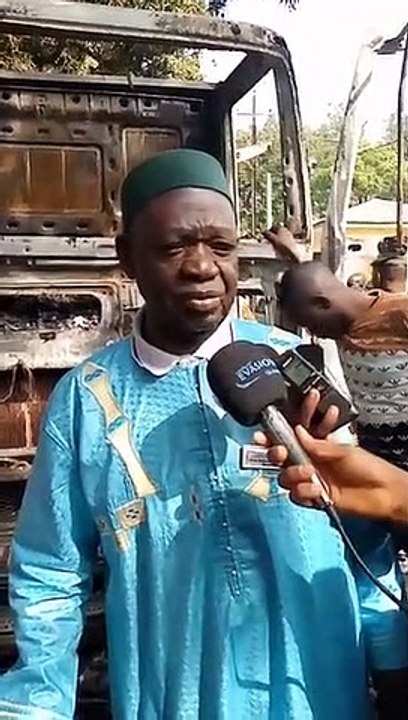 Kindia/Le maire à propos du seul camion de ramassage d'ordures calciné : "tout le pays est menacé par le FNDC"