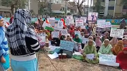 इंदौर में अल्पसंख्यक समुदाय का बड़ा प्रदर्शन, धरना देकर किया CAA का विरोध