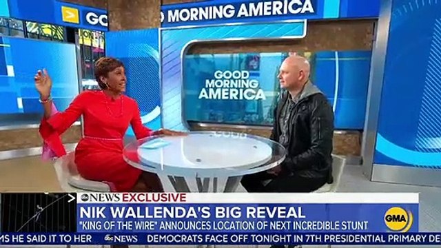 Le « King of the Wire », Nik Wallenda marchera au sur un fil de fer au-dessus du volcan actif au Nicaragua ce 4 mars.