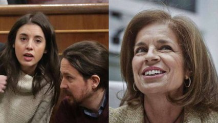 Ana Botella pilla a Pablo Iglesias 'poniéndole cuernos' con Irene Montero