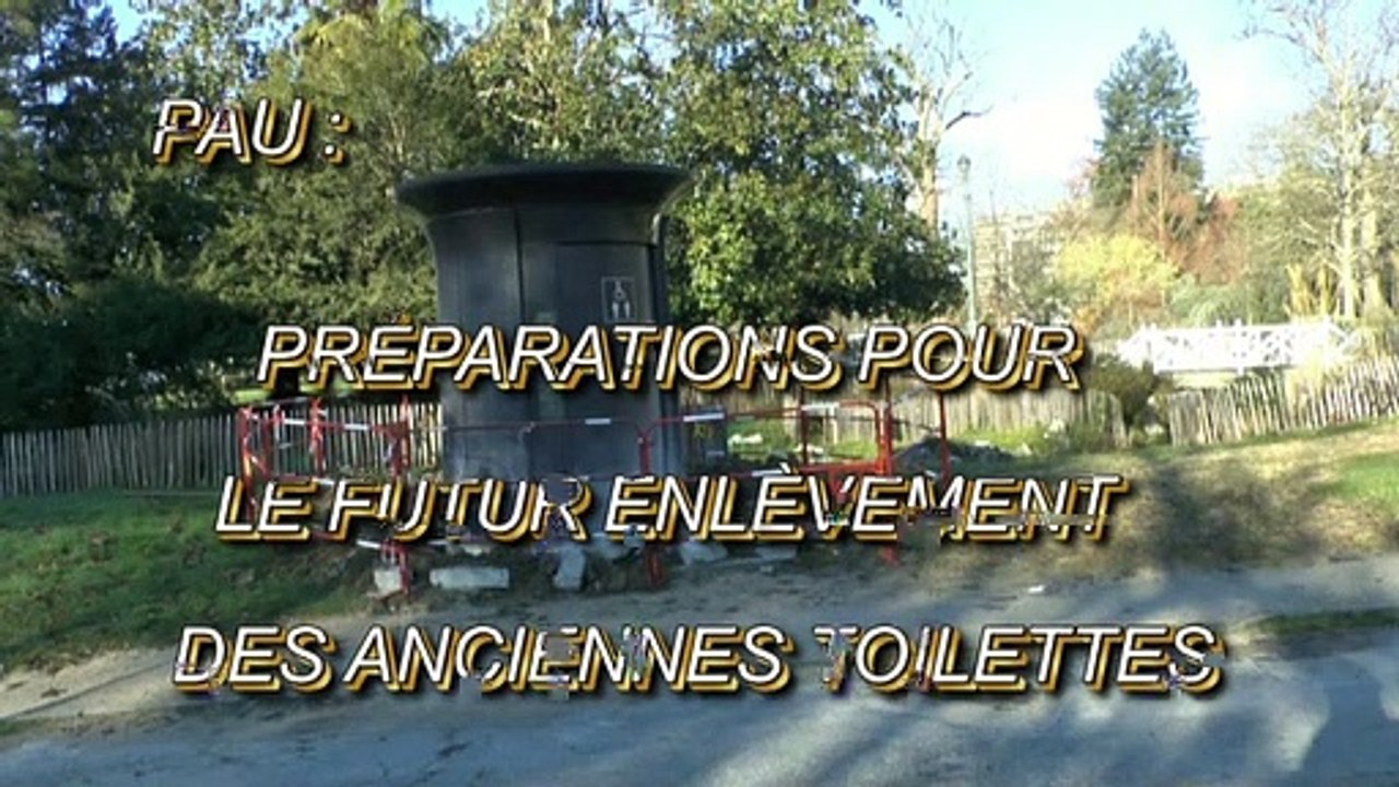 LES W-D.D. MICHOU NEWS - 8 JANVIER 2020 - PAU - PRÉPARATIONS POUR LE FUTUR ENLÈVEMENT DES TOILETTES PUBLIQUE
