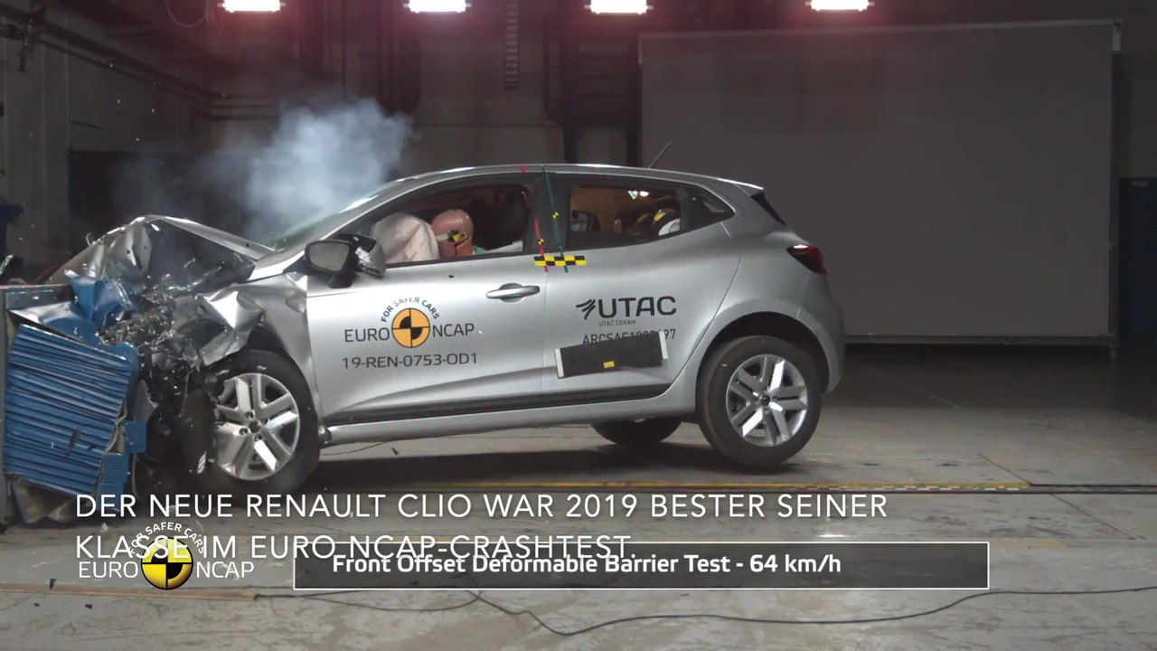 Neuer Renault Clio ist klassenbester im Euro NCAP-Crashtests