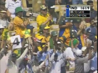 2000-01 India v Australia 2nd Test at Kolkata Eden Gardens Mar 11th to 15th 2001 - INDIA'S GREATEST TEST MATCH WIN!
