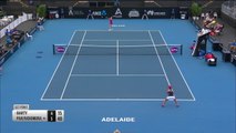 Barty edges past Pavyluchenkova in Adelaide