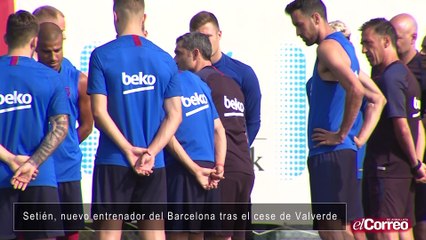 Ernesto Valverde, ha sido cesado de su cargo de inmediato y  el extécnico del Real Betis Quique Setién será su relevo en el banquillo blaugrana