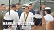 President Duterte arrives at Pier 13 in South Harbor Manila to grace the sendoff of troops
