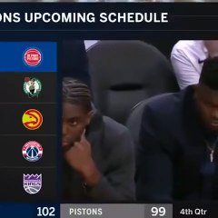 Zion Williamson s'endort sur le banc en plein match