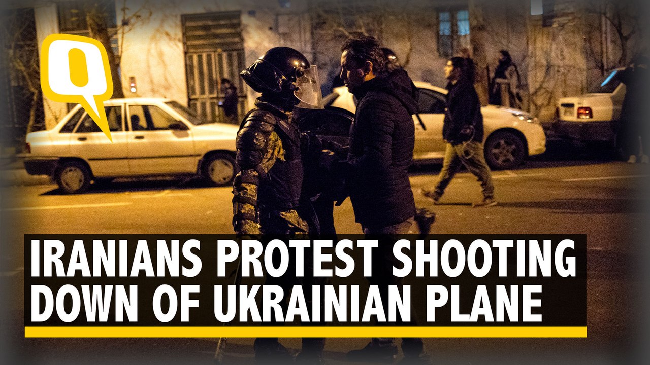 Watch: Iran Police Fires Live Rounds at Citizens Protesting Shooting Down of Ukrainian Plane