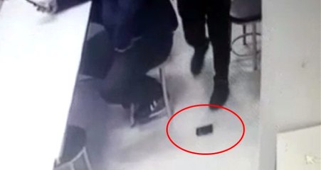 Yere düşen cüzdanı almak için 40 takla atan hırsızlar, kameraya yakalandı