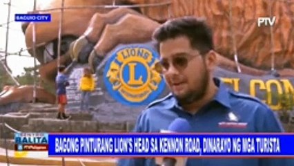 Bagong pinturang Lion's Head sa Kennon Road, dinarayo ng mga turista